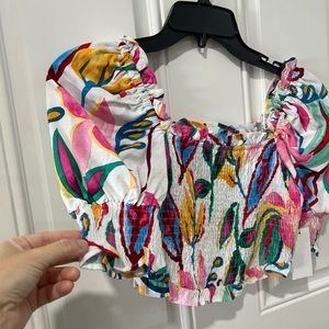 Bar lll multicolor Top ruched